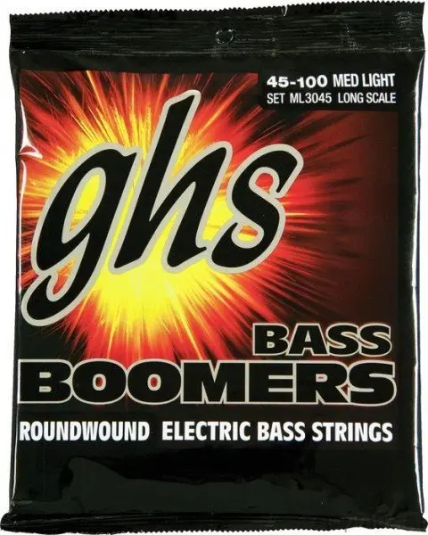 Струны для бас гитары GHS ML3045 Boomers 45-100