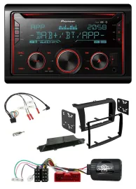 Pioneer 2DIN DAB Lenkrad Bluetooth USB CD Autoradio für Mazda 3 2003-2009 schwar
