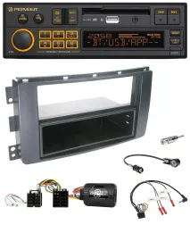 Автомагнитола Pioneer DAB, USB, Bluetooth для Smart ForFour 2004–2006, черный