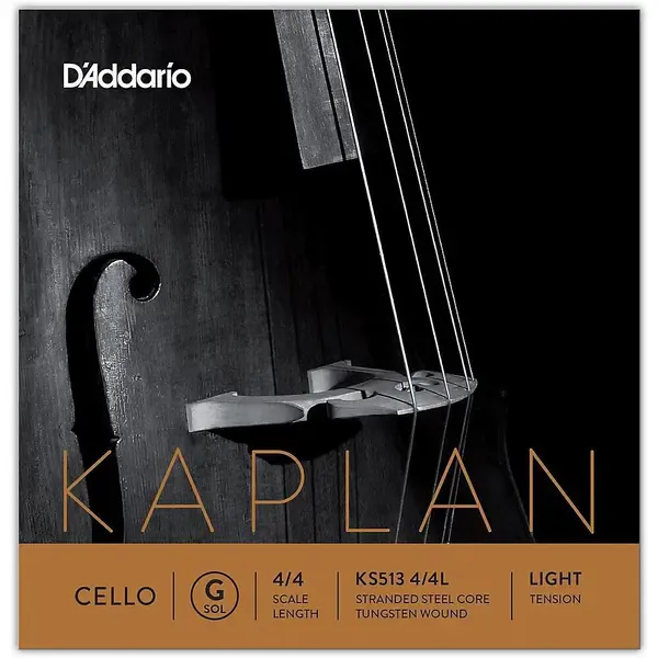 Струна для виолончели D'Addario Kaplan Series Cello G String 4/4 Size Light