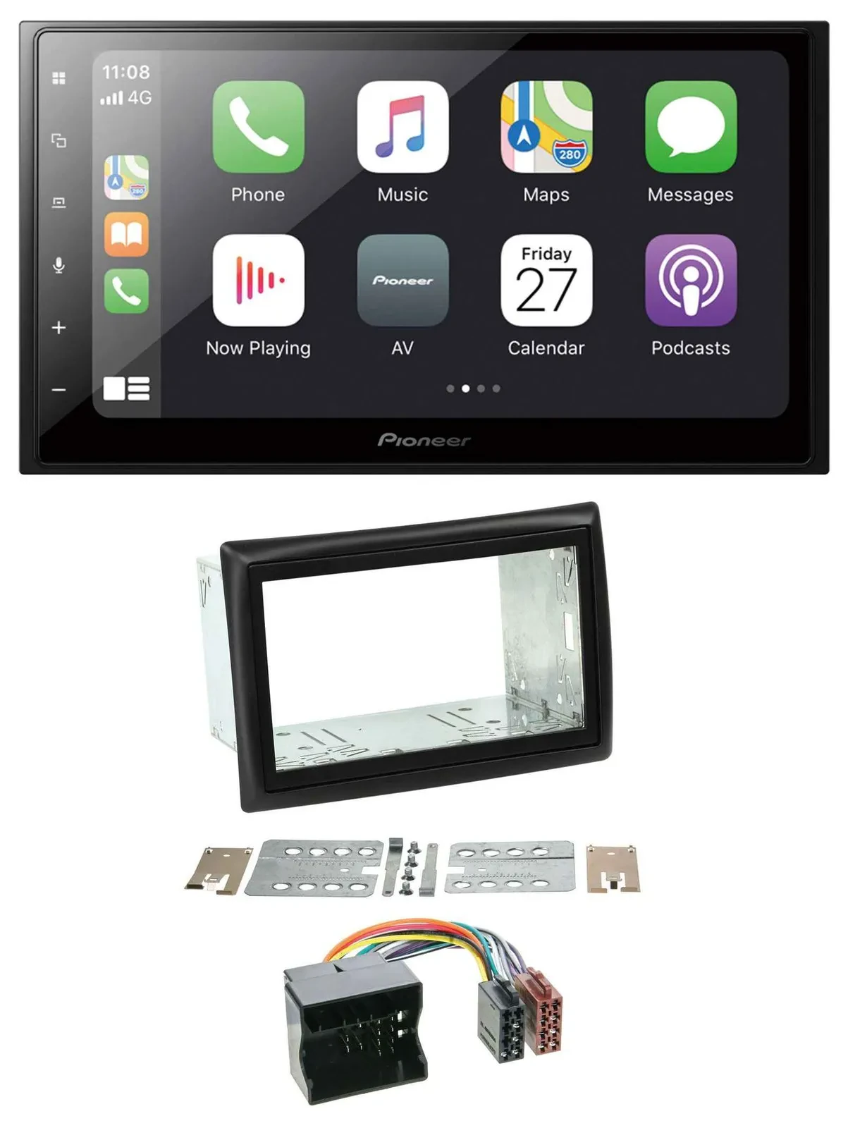 Автомагнитола для Renault Megane 2009–2010 Pioneer 2-DIN, Bluetooth, DAB, USB, MP3