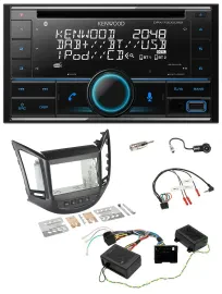 Kenwood CD 2DIN DAB USB Lenkrad Bluetooth Autoradio für Chevrolet Orlando 2011-2