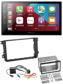 Pioneer USB MP3 DAB 2DIN Bluetooth Autoradio für Skoda Fabia Octavia II Rapid Ro