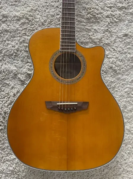 D'Angelico Excel Gramercy XT Acoustic Electric, Vintage Natural DAEG200XTVNATGP