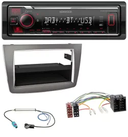 Kenwood MP3 Bluetooth USB DAB Autoradio für Alfa Romeo MiTo 955 08-14 ISO dunkel