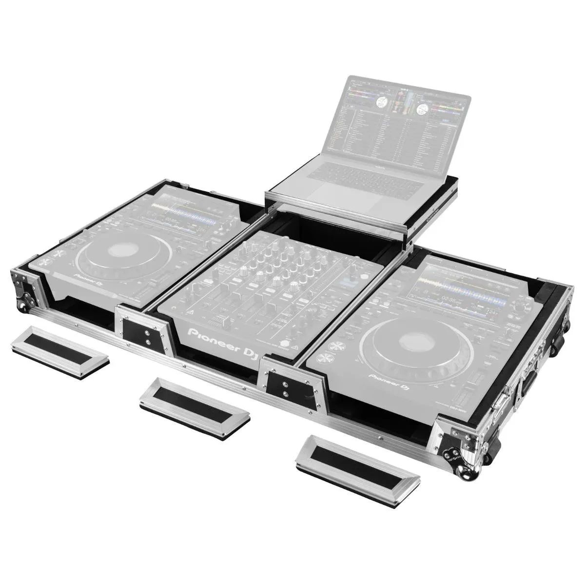 Odyssey FZGS12CDJWXD2 Coffin Case for 12" Mixer & Players w/ Platform idjnow