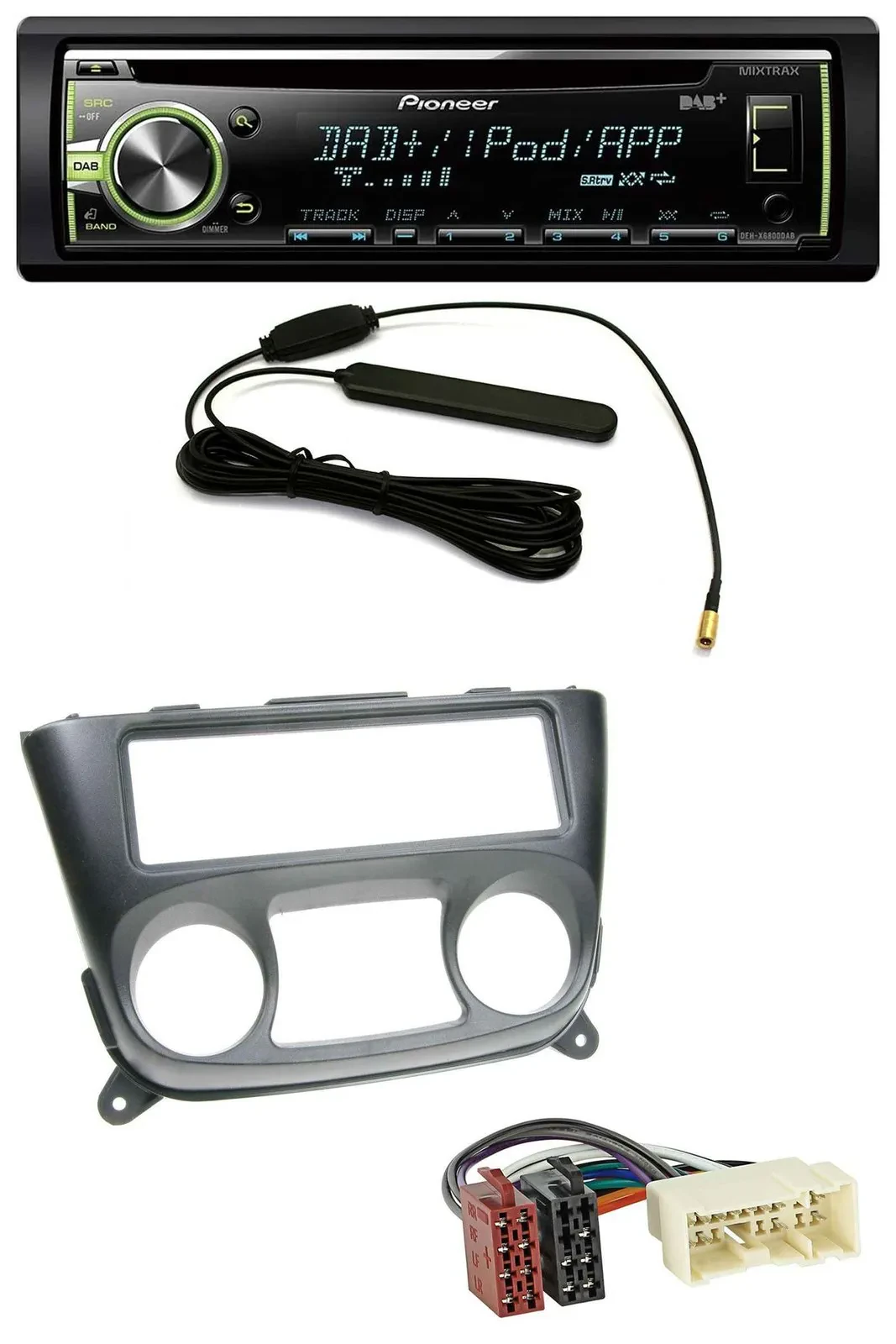 Автомагнитола Pioneer MP3 USB CD DAB AUX для Nissan Almera N16 (с 2000)
