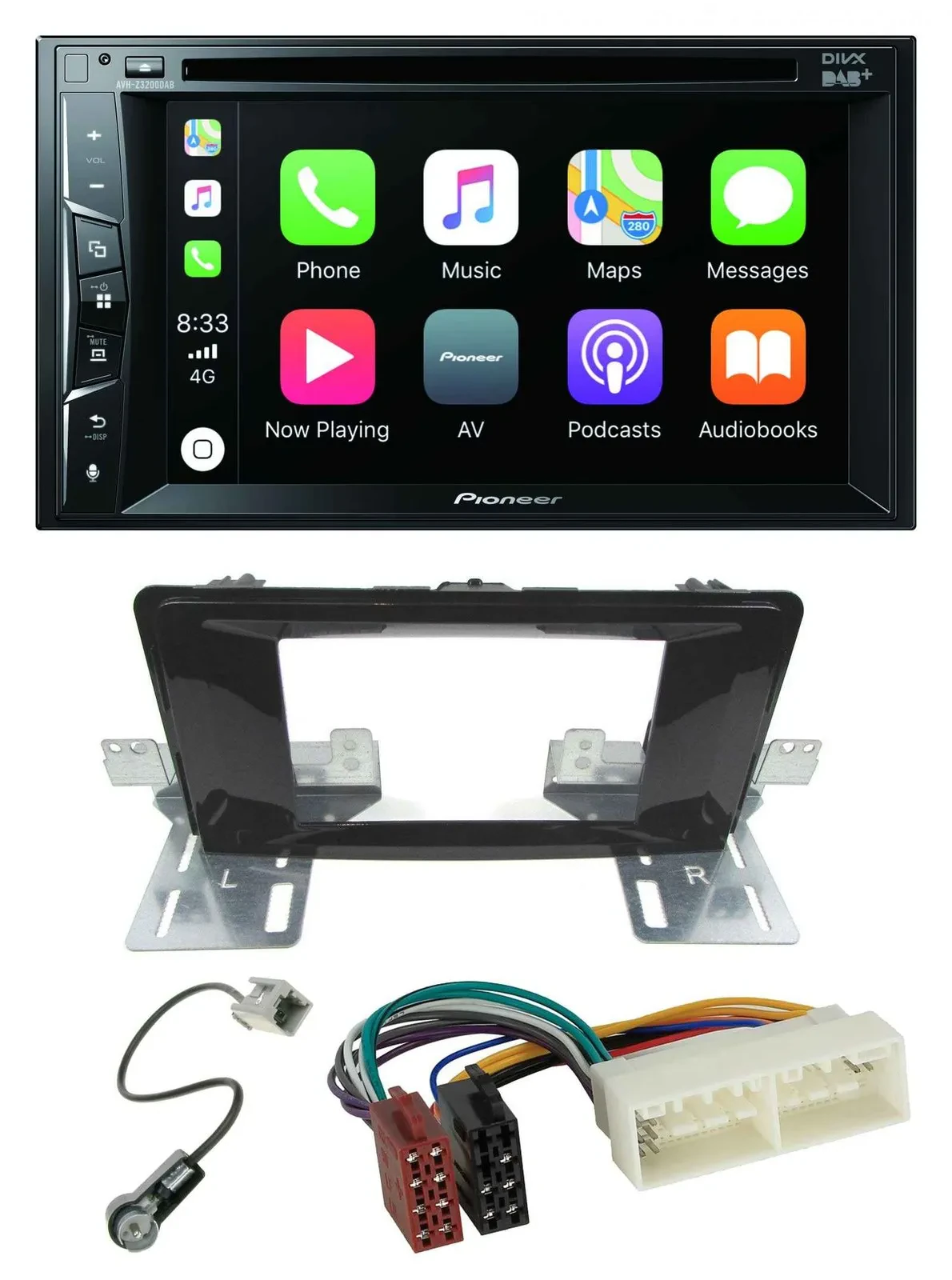 Pioneer MP3 USB DVD Bluetooth DAB 2DIN Autoradio für Hyundai H 350 (ab 2016)