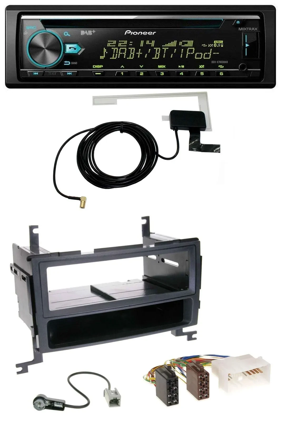 Автомагнитола Pioneer DAB CD USB MP3 AUX для Hyundai Santa Fe (2007–2012)