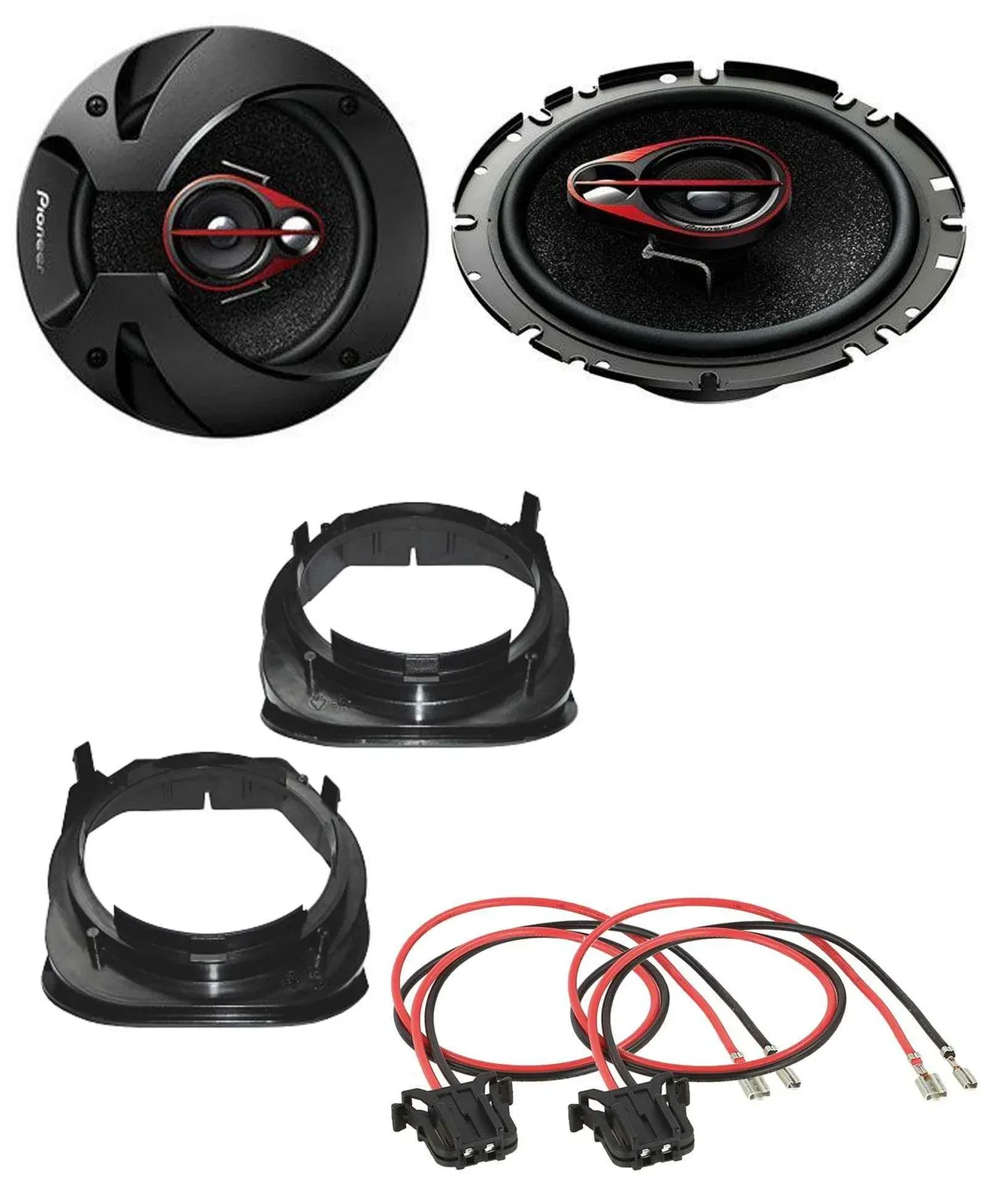 Pioneer 3-Wege 250Watt 16,5cm Lautsprecher für Mercedes C-Klasse Limousine Hecka