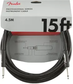 Инструментальный кабель Fender Professional Series Straight/Straight 15' Black
