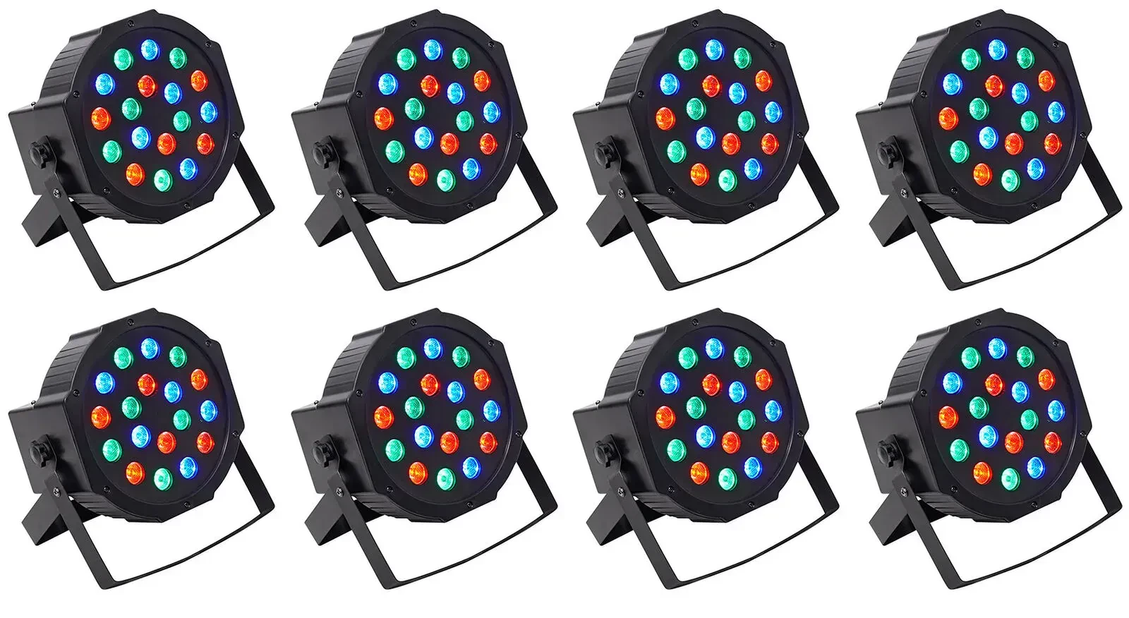 Светодиодный прибор Rockville RockPAR50 LED RGB Compact (8 штук)