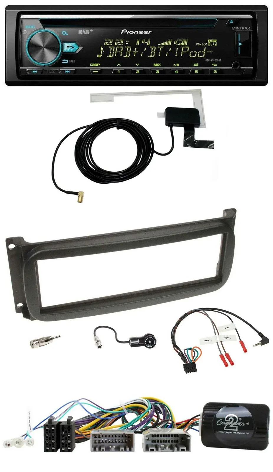 Pioneer MP3 Lenkrad CD USB DAB Autoradio für Chrysler Dofge RAM ab 2002