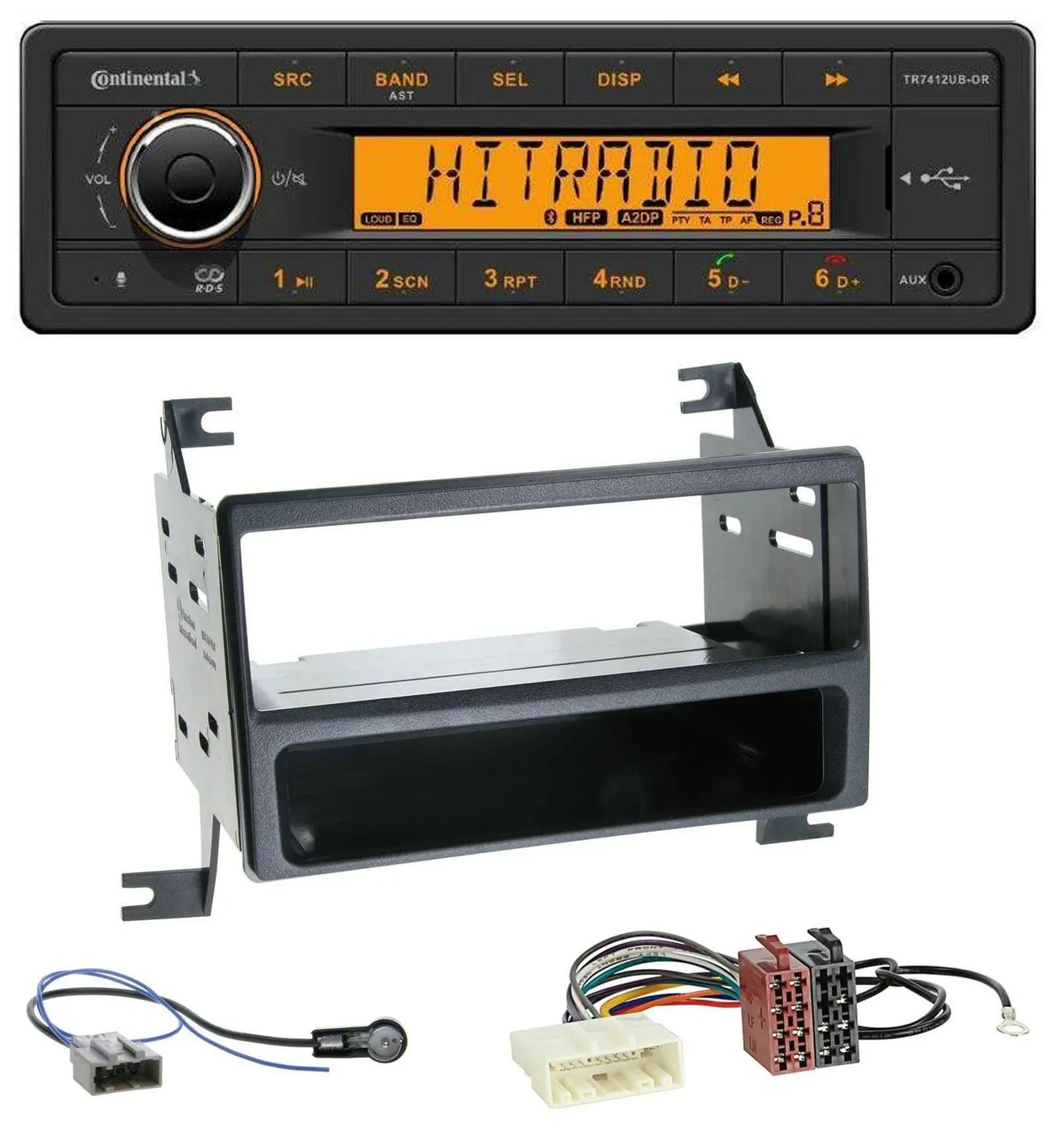 Continental MP3 Bluetooth AUX USB Autoradio für Nissan Juke (J15, 2010-2014)