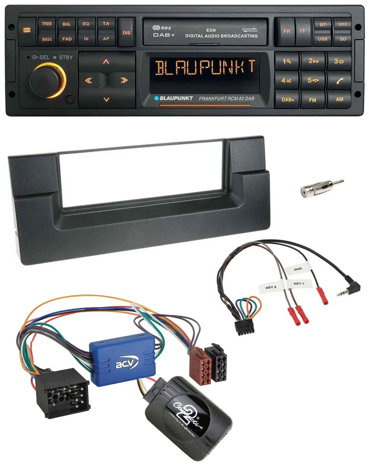 Blaupunkt USB DAB SD Lenkrad Bluetooth Autoradio für BMW 5er E39 1996-2004 Aktiv