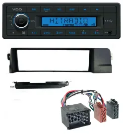 VDO AUX Bluetooth USB MP3 Autoradio für BMW 3er E46 Profiversion Rundpin