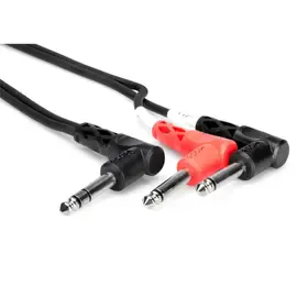 Коммутационный кабель Hosa Technology Hosa 1 Meter Stereo - 2 Right Angle Mono Cable, 1/4in #STP201RR