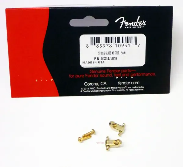 Genuine Fender American Standard Series Guitar GOLD String Guides - Package of 2