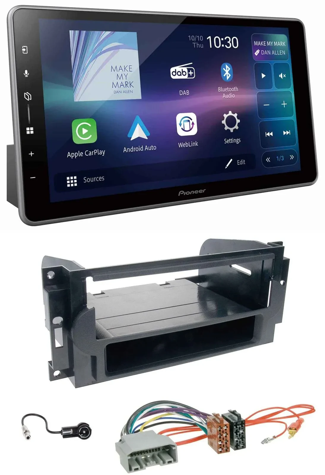 Pioneer Bluetooth USB DAB MP3 Autoradio für Chrysler 300C Dodge Caliber Jeep Com