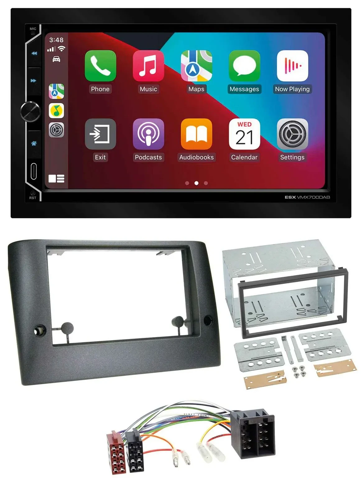 Автомагнитола для Fiat Stilo ESX 2 DIN, DAB, USB, MP3, Bluetooth