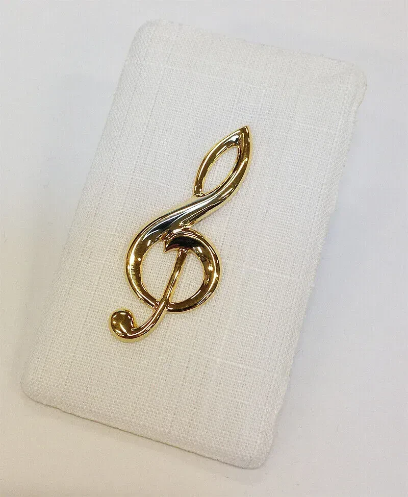 Брелок Art of Music A 27 скрипичный ключ, большой, золотой