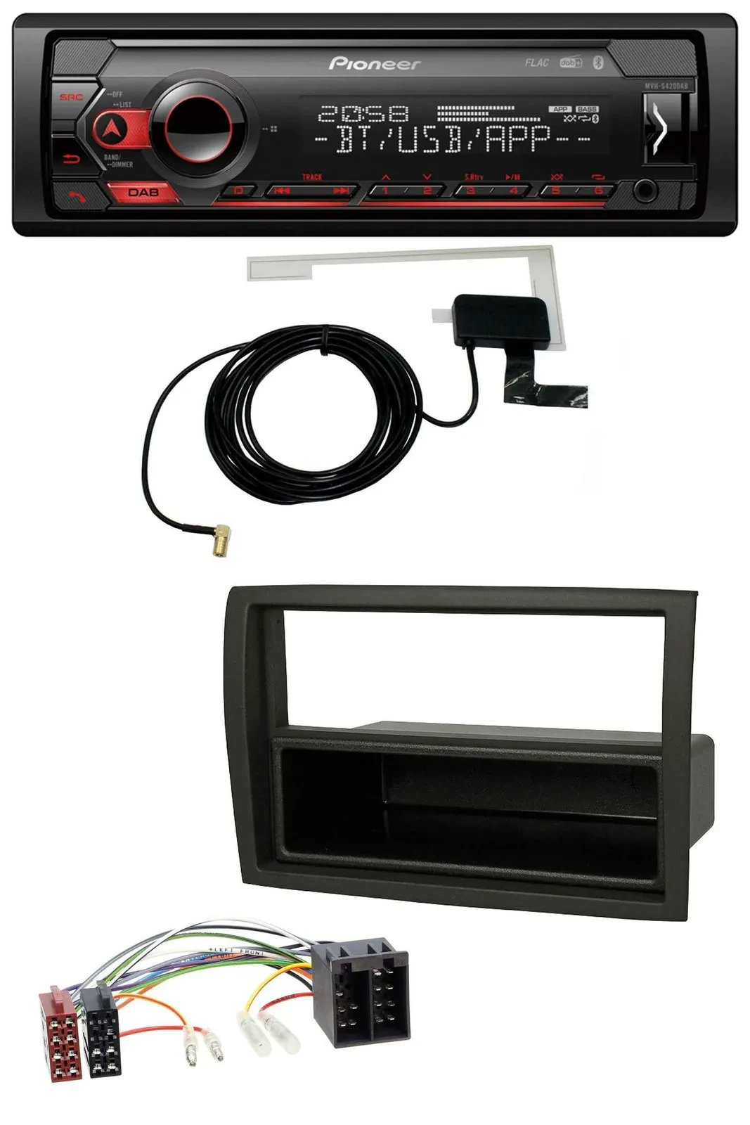 Автомагнитола Pioneer DAB, USB, MP3, Bluetooth для Citroen Jumper, Fiat Ducato, Peugeot