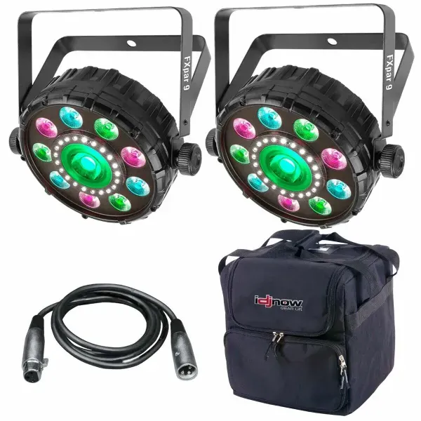 Светодиодный прибор Chauvet DJ FXpar 9 Compact с аксессуарами (пара)