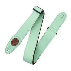 Levy's MSS7G Garment Leather 2" Guitar Strap, Aqua Green