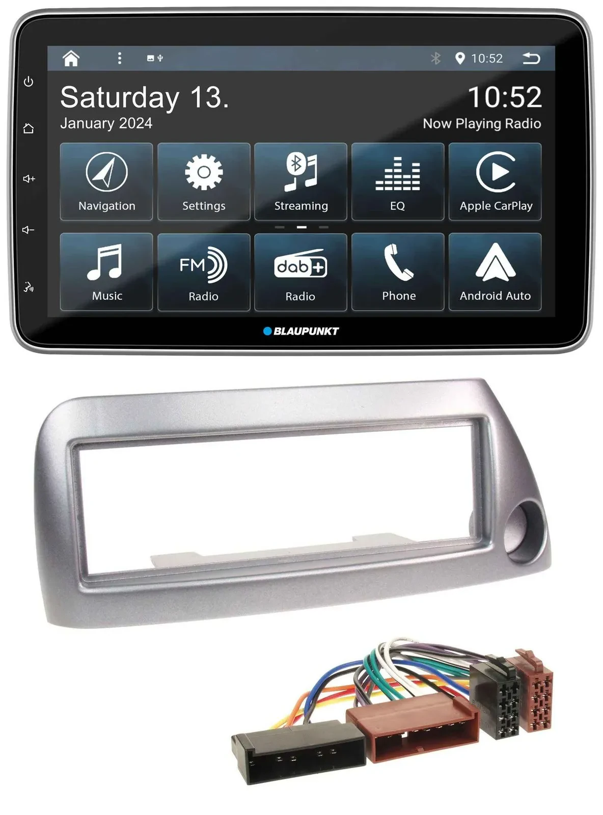 Blaupunkt USB DAB SD MP3 Bluetooth Autoradio für Ford Ka bis 2008 silber-metalli