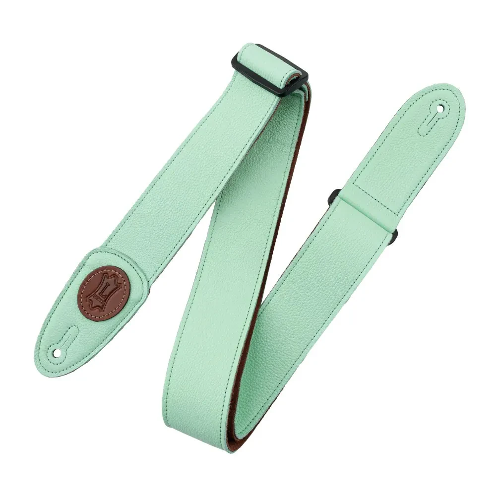 Levy's MSS7G Garment Leather 2" Guitar Strap, Aqua Green