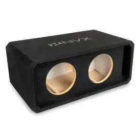 Короб для сабвуфера NVX NE82P 2x8", щелевой порт, МДФ 3/4"