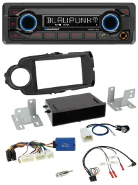 Blaupunkt MP3 Bluetooth USB Lenkrad Autoradio für Toyota Yaris ab 2014 schwarz 2