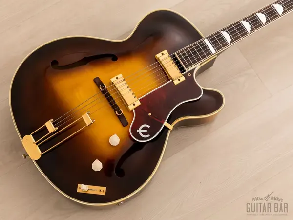 Полуакустическая гитара Epiphone Zephyr Deluxe Regent Archtop Sunburst Collector-Grade USA 1955 w/Case