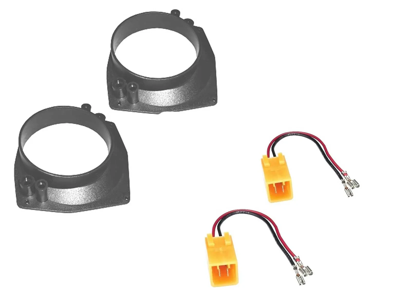 Lautsprechereinbauset für Fiat Punto ab 1999 130 mm Seitenteil hinten