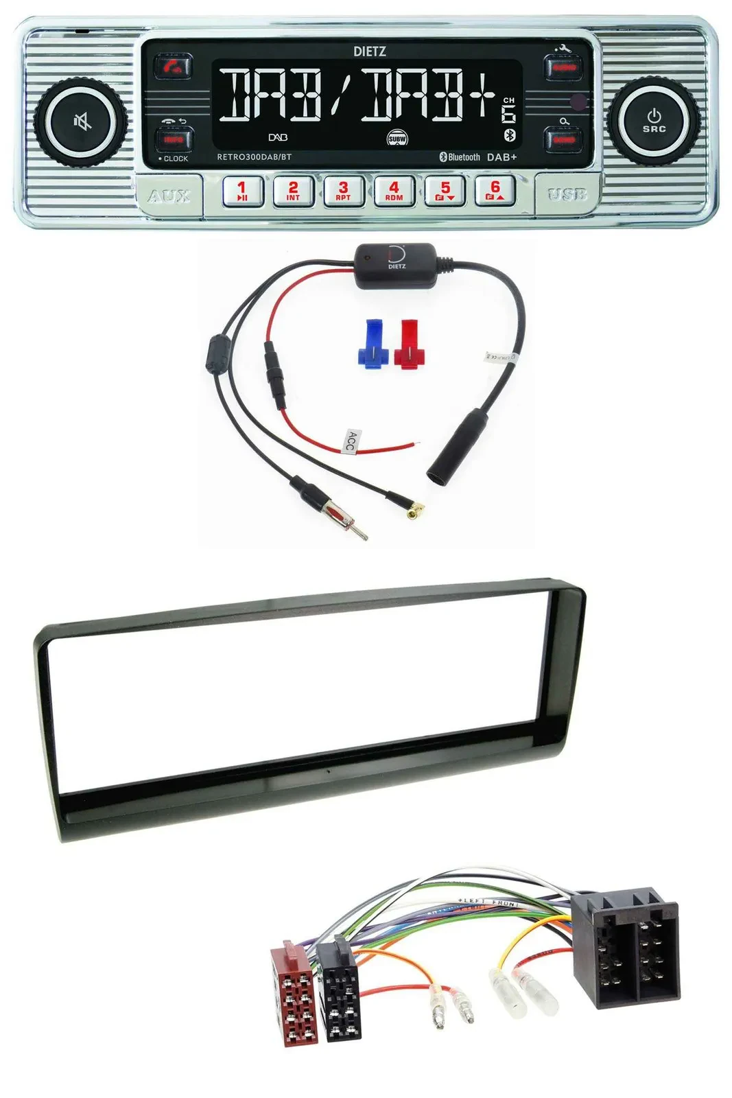 Dietz DAB USB MP3 Bluetooth Autoradio für Alfa Romeo 156 (1997-2001)