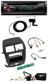 Автомагнитола для Mitsubishi ASX 2010–2014 Pioneer DAB, CD, USB, Bluetooth, совместимая с кнопками на руле