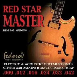 Струны для электрогитары Fedosov RSM009 Red Star Master 9-42