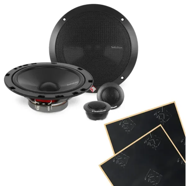 Rockford Fosgate R1675-S Prime Series Component Car Speakers w/ Sound Damping