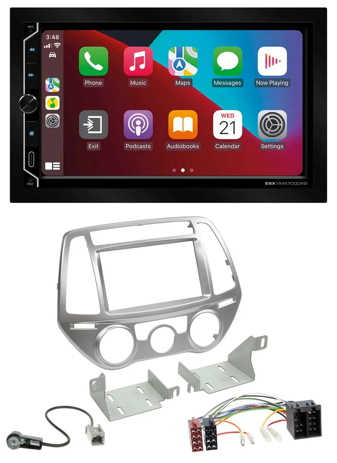 Автомагнитола для Hyundai i20 (2012–2014) ESX 2-DIN, DAB, USB, MP3, Bluetooth