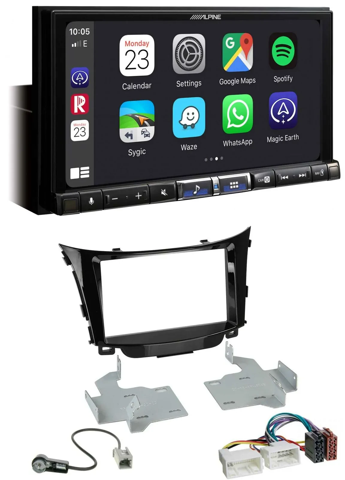 Alpine 2DIN DAB USB MP3 Bluetooth Autoradio für Hyundai i30 (ab 12)