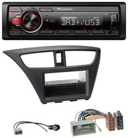Автомагнитола для Honda Civic (с 2012) Pioneer 1-DIN, DAB, USB, AUX, MP3