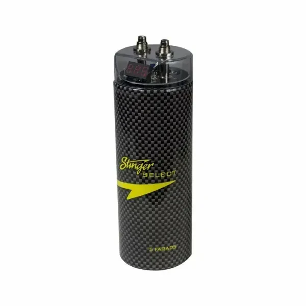 Stinger SSCap5M Stinger Select Brushed Aluminum 5 Farad Power Capacitor