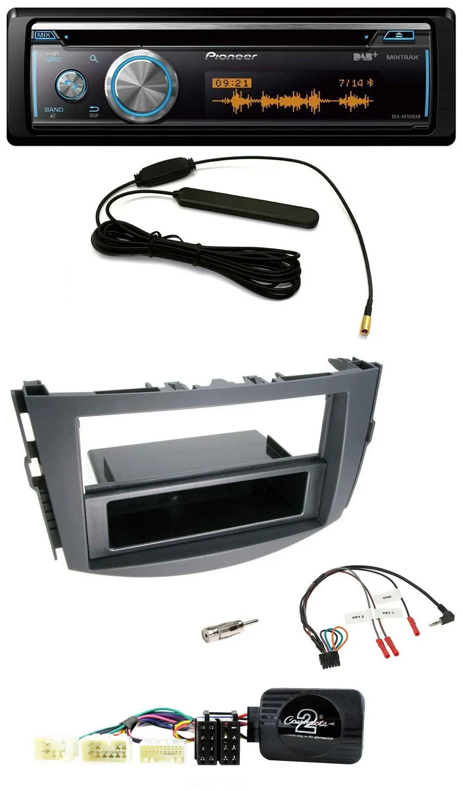 Pioneer CD USB Bluetooth DAB Lenkrad Autoradio für Toyota RAV-4 2006-2011