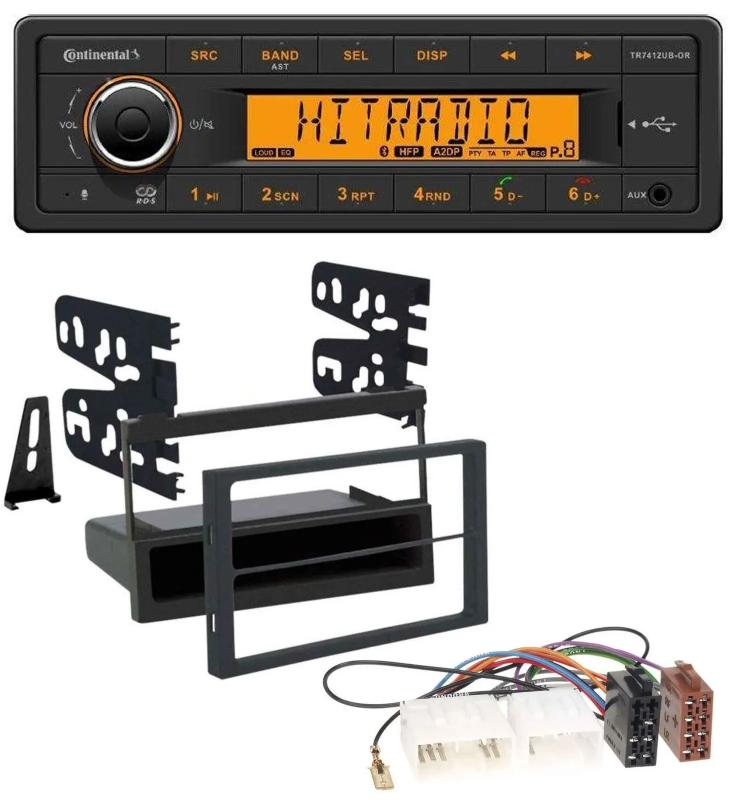 Continental MP3 Bluetooth AUX USB Autoradio für Mazda 626 (99-00) / MPV (96-99)