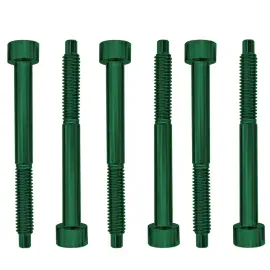 Genuine Floyd Rose FROSLSGNP Stainless Steel String Lock Screws, Green, Set of 6