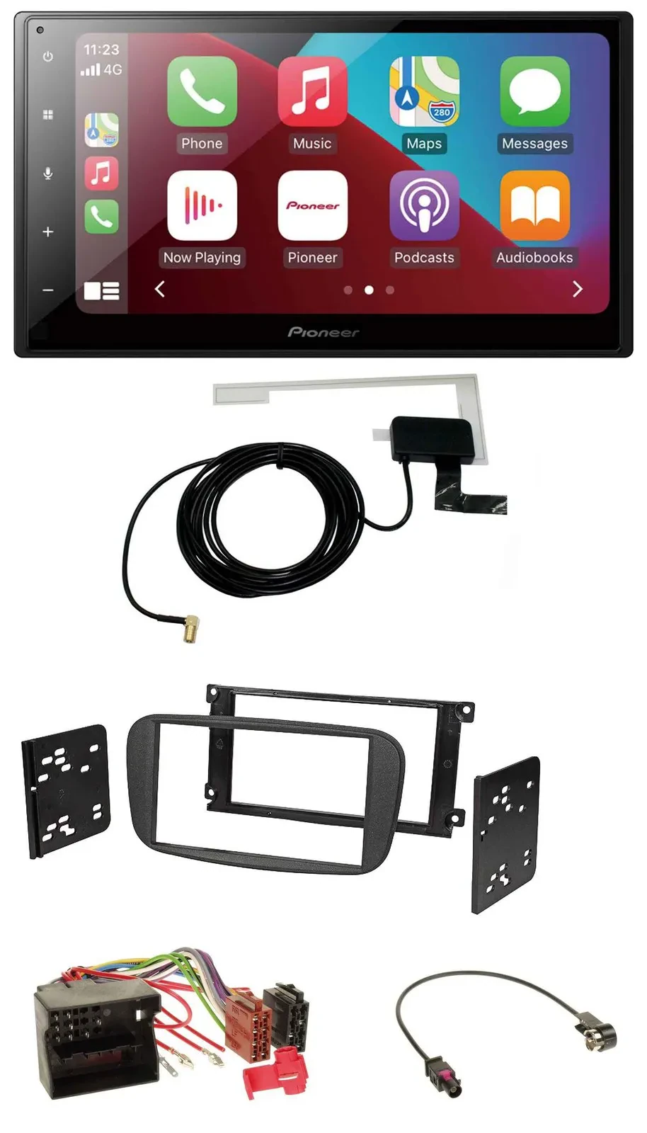 Pioneer USB Bluetooth DAB MP3 2DIN Autoradio für Ford Focus C-Max Galaxy ab 2007