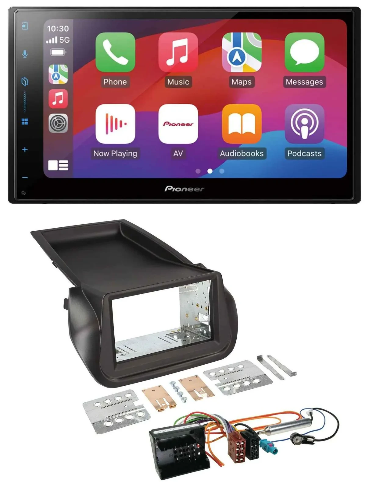 Автомагнитола для Citroen Nemo/Peugeot Bipper Pioneer 2DIN, DAB, USB, Bluetooth, MP3