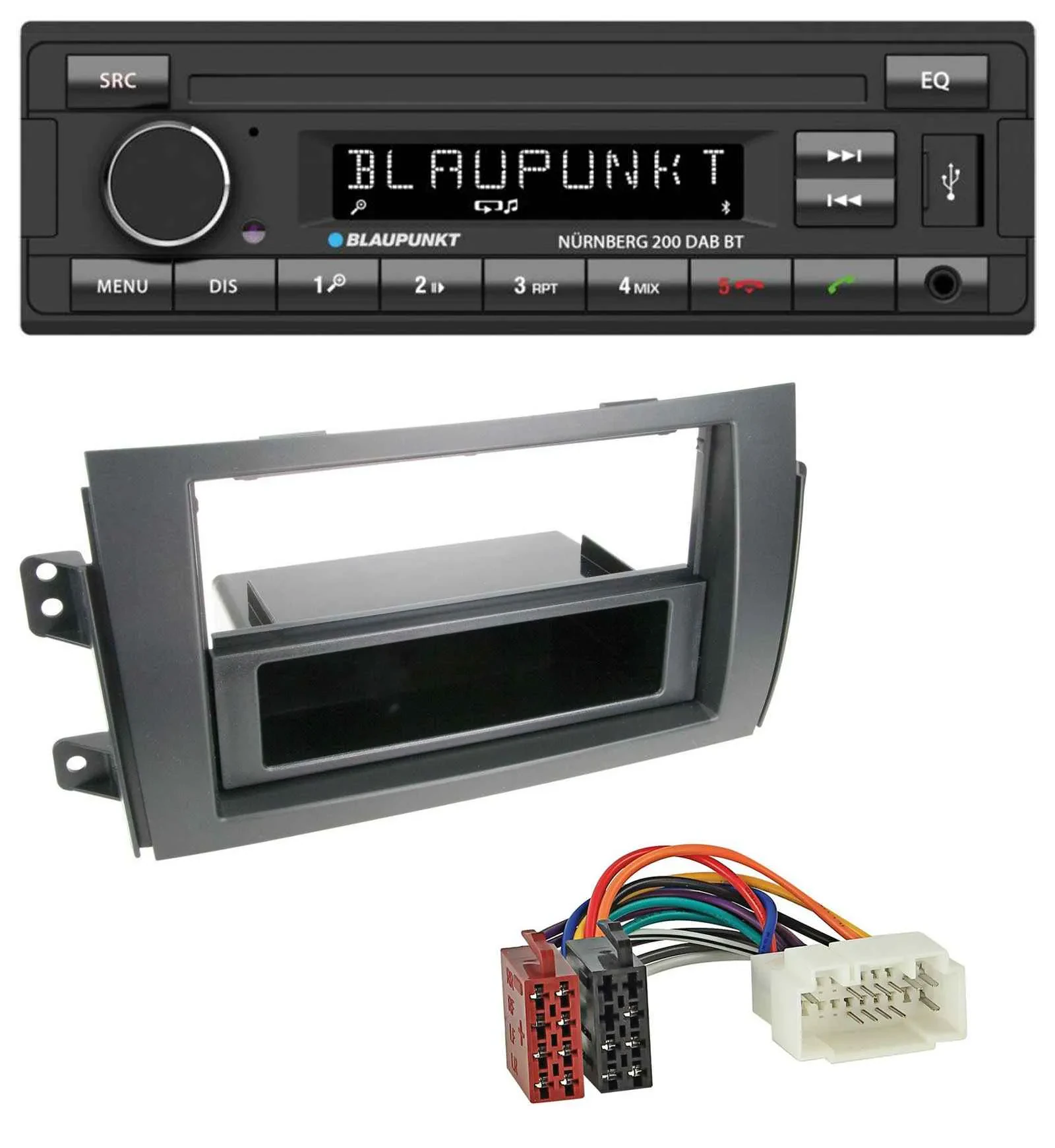 Blaupunkt USB DAB MP3 Bluetooth Autoradio für Fiat Sedici, Suzuki SX 4