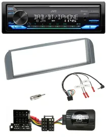 Автомагнитола для Alfa 147/GT JVC Bluetooth, DAB, USB, антрацит