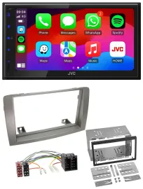 JVC Bluetooth 2DIN MP3 DAB USB Autoradio für Lancia Musa (2004-2012)